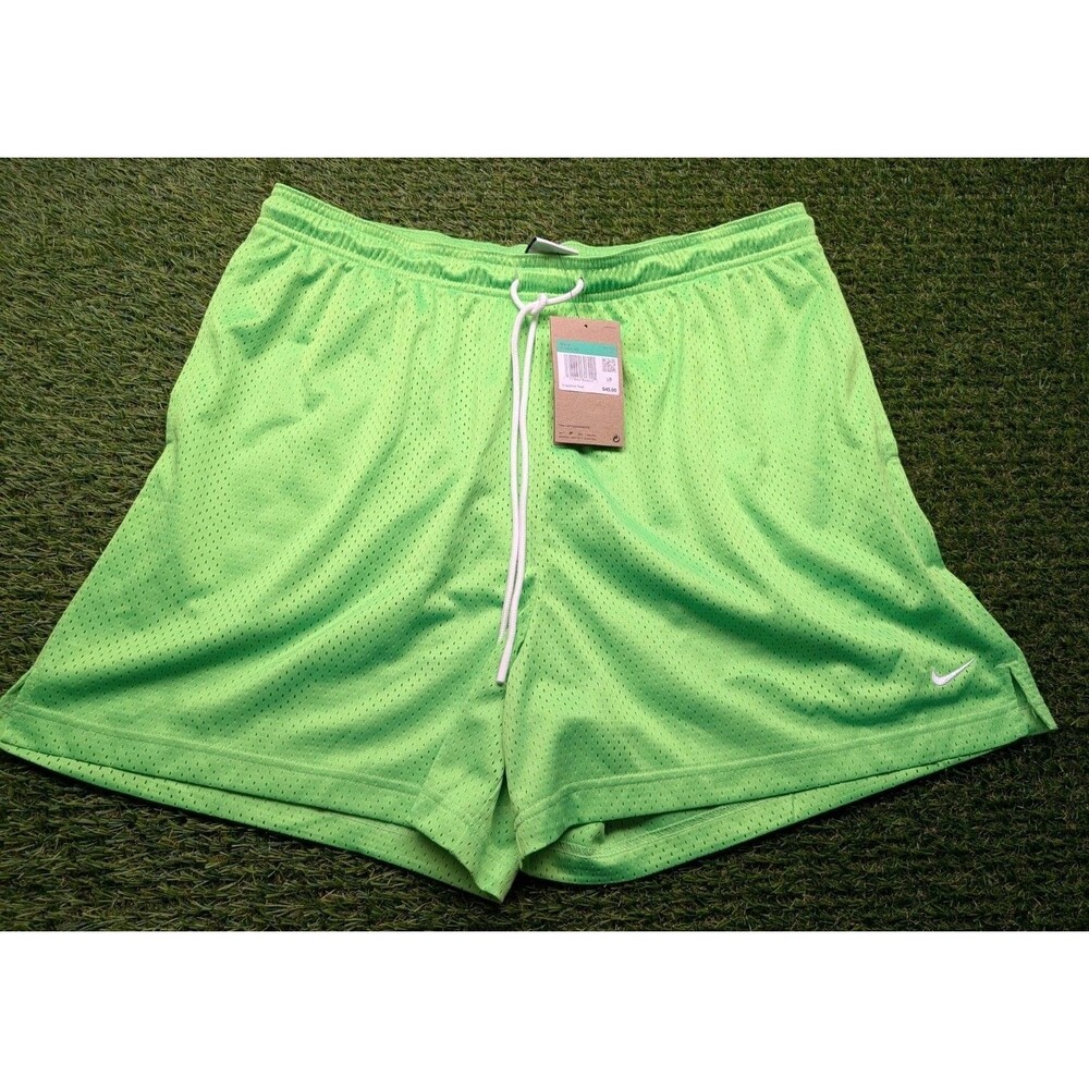 HV1880-398 Nike Men's Dri-FIT 5" Mesh Basketball Shorts Neon Green Size XL